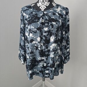 D Collection Camouflage print blouse size M